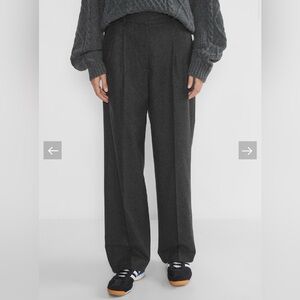 Aritzia Effortless Pant in Heather Charcoal Wool